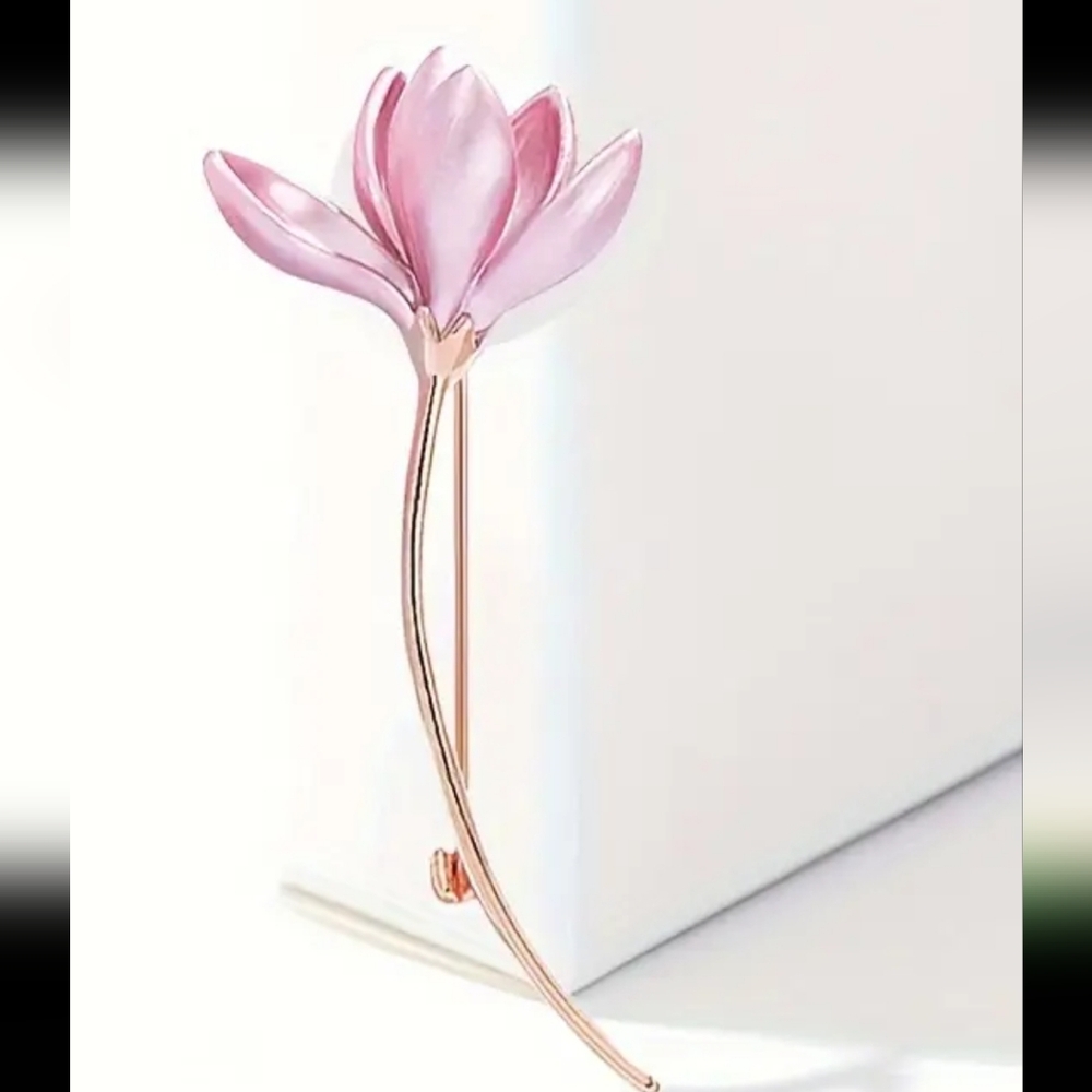 Acrylic LOTUS FLOWER BROOCH Bright Colors